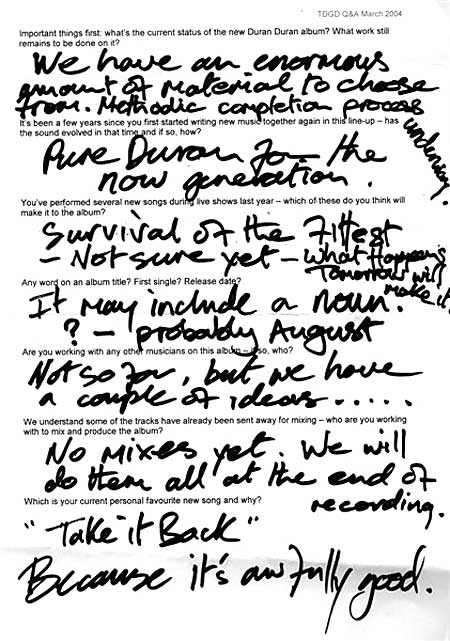 2004 John Nick Q&A Page 1